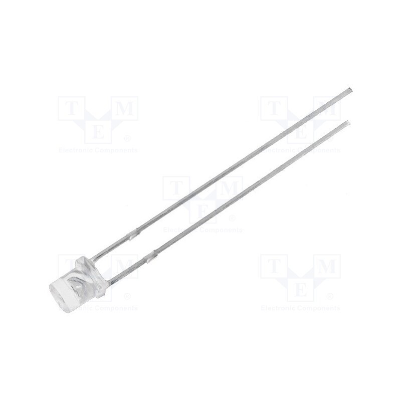 10 pcs : OSBG33E1A-LM - LED, 3mm, sea green, 1120÷1560mcd, 140°, Front: flat, 2.9÷3.6V