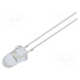 10 pcs : OSB5SA5201A-CRLED14 - LED, 5mm, blue, 10000mcd, 8°, Front: convex, 5.5÷20V, No.of term: 2