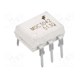 10 pcs : MOC3042M - Optotriac, 4.17kV, triac, DIP6, Ch: 1, MOC304XM, 1kV/μs