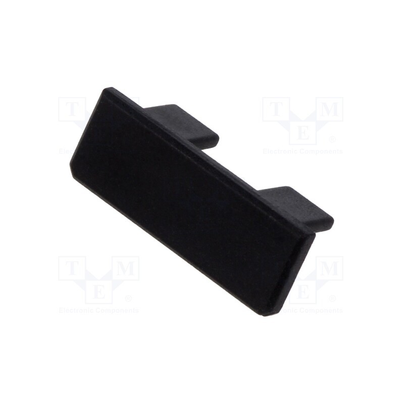 10 pcs : C24539C07 - Cap for LED profiles, black, GIZA