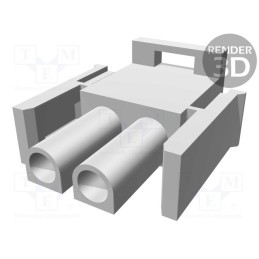 20 pcs : 1-480698-0 - Plug, wire-wire, male/female, Universal MATE-N-LOK, 6.35mm, PIN: 2