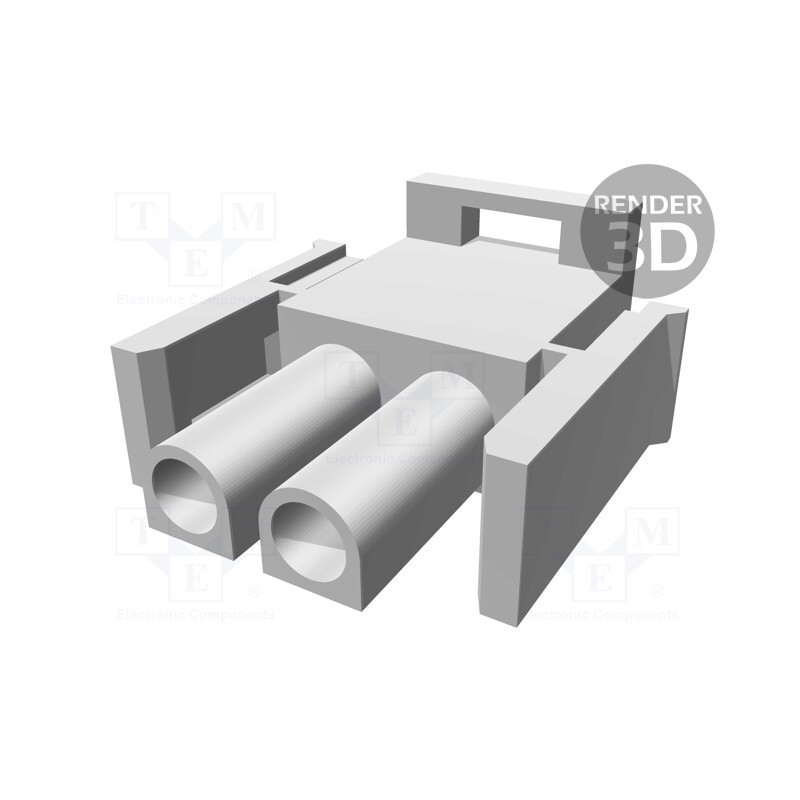 20 pcs : 1-480698-0 - Plug, wire-wire, male/female, Universal MATE-N-LOK, 6.35mm, PIN: 2