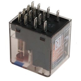 1 pcs - TE Connectivity PCB Mount Power Relay, 24V dc Coil, 6A Switching Current, 4PDT