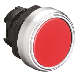 1 pcs - Lovato Platinum Series Red Spring Return Push Button Head, 22mm Cutout, IP66, IP67, IP69K