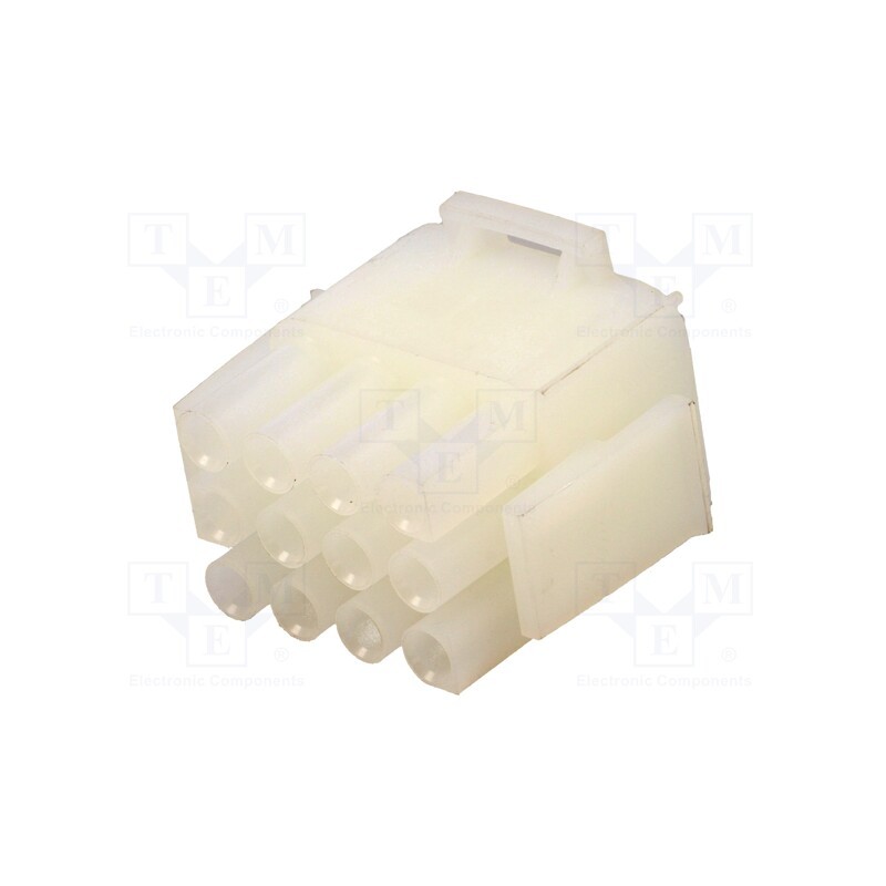 10 pcs : 1-480708-0 - Plug, wire-board, male/female, Universal MATE-N-LOK, 6.35mm, 600V