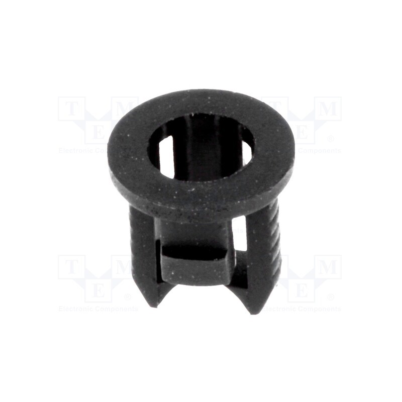 100 pcs : FIX-LED3-1 - LED holder, 3mm, one-piece, black, UL94V-2, L: 5.6mm, Mat: polyamide