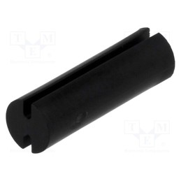 100 pcs : FIX-LEDT-16.1 - Spacer sleeve, LED, Øout: 5mm, ØLED: 5mm, L: 16.1mm, black, UL94V-2
