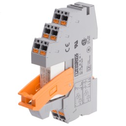 1 pcs - Phoenix Contact RIF Series Interface Relay, DIN Rail Mount, 24V ac Coil, DPDT, 2-Pole
