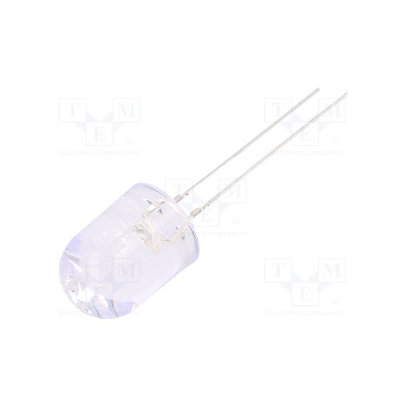 10 pcs : OSG5DAA131B - LED, 10mm, green, 18000÷22000mcd, 30°, Front: convex, 2.8÷3.6V