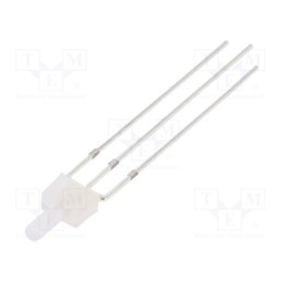 10 pcs : OSRBMC7K92B - LED, 2mm, red/blue, bicolour, 750÷1120mcd, 330÷500mcd, 90°, cathode