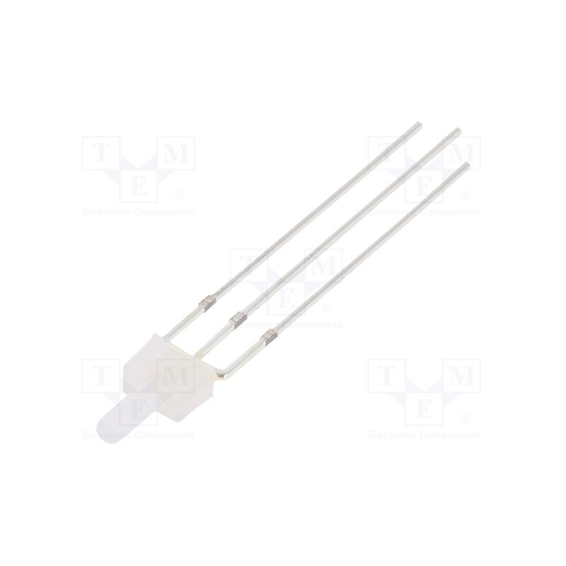 10 pcs : OSRBMC7K92B - LED, 2mm, red/blue, bicolour, 750÷1120mcd, 330÷500mcd, 90°, cathode
