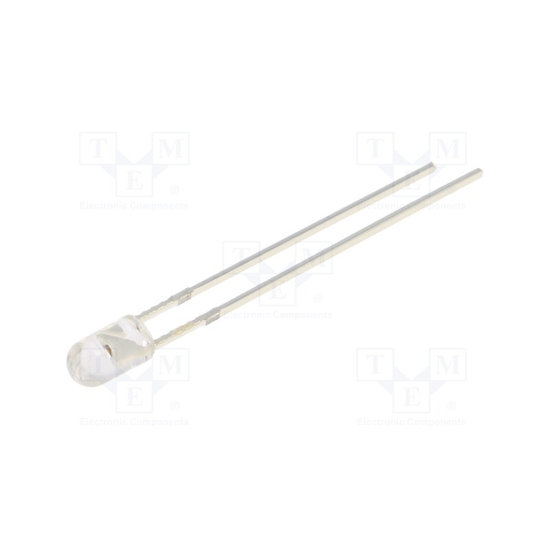 10 pcs : OS5OKP3E31B - LED, 3mm, orange, 8400÷10000mcd, 30°, Front: convex, 2.1÷2.6V