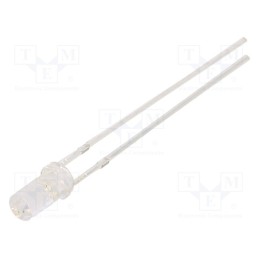 10 pcs : OSG5DA3N51A - LED, 3mm, green, 2180÷3000mcd, 50°, Front: flat, 2.8÷3.6V, 108mW