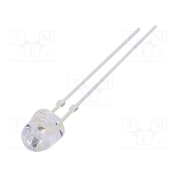 10 pcs : OSO5PA5W61C - LED, 4.9mm, orange, 3000÷4200mcd, 60°, Front: flat, 2.1÷2.4V, 72mW