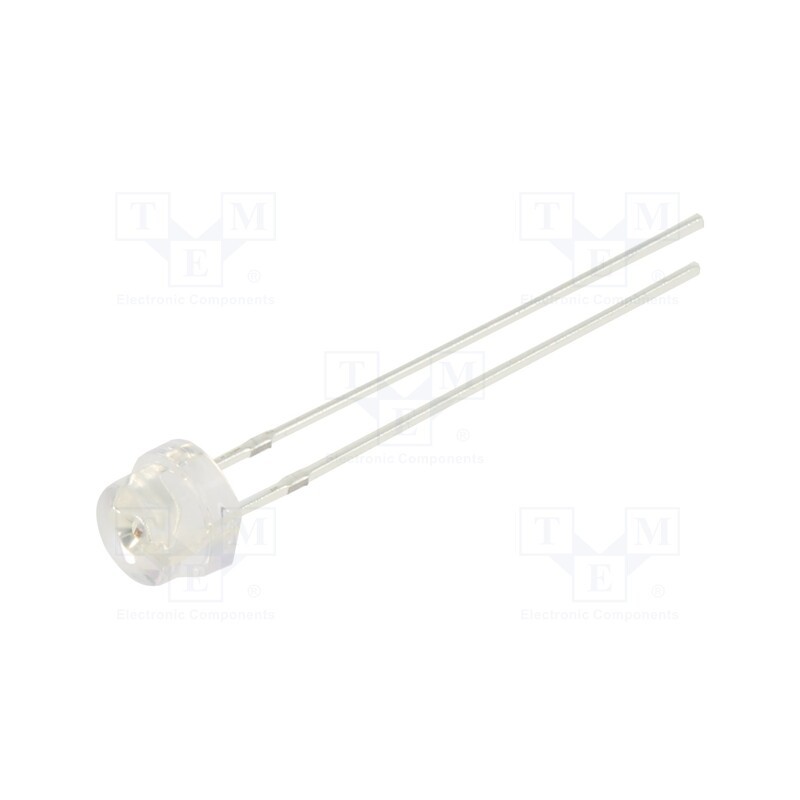 10 pcs : OSO5PA56A1A - LED, 4.8mm, orange, 2000÷3000mcd, 100°, Front: convex, 1.8÷2.6V