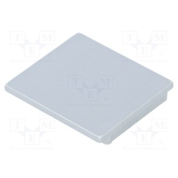 10 set : V4970040 -AS - Cap for LED profiles, silver, 2pcs, ABS, Kind of shutter: D