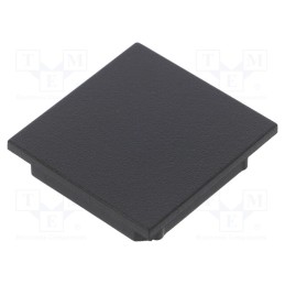 10 set : V4940002 -AS - Cap for LED profiles, black, 2pcs, ABS, Kind of shutter: A