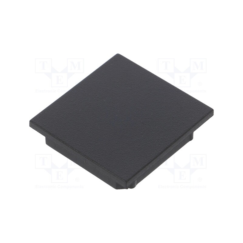 10 set : V4940002 -AS - Cap for LED profiles, black, 2pcs, ABS, Kind of shutter: A