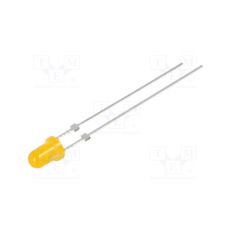 10 pcs : OSO5PA3144C - LED, 3mm, orange, 1120÷1560mcd, 40°, Front: convex, 2.1÷2.6V, 78mW