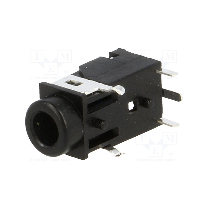 10 pcs : 1503 19 - Socket, Jack 3,5mm, female, stereo special, ways: 4, angled 90°