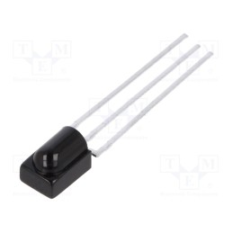 10 pcs : TSOP98238 - Integrated IR receiver, 38kHz, 2÷3.6V, 45°
