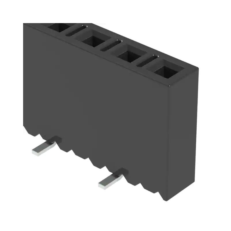 2 pcs - Samtec SSM Series Straight Surface Mount PCB Socket, 6-Contact, 1-Row, 2.54mm Pitch, SMT Termination
