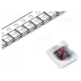 10 pcs : PK2N-4LME-HSDLA - Power LED, crimson, 140°, 700mA, λd: 650÷670nm, Pmax: 4W, 3535, SMD