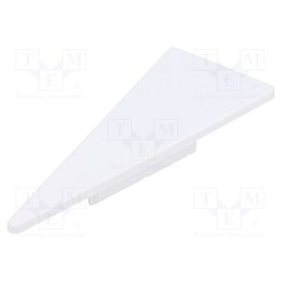 10 set : B8900001 -AS - Cap for LED profiles, white, 2pcs, ABS, WALLE12