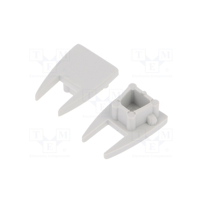 10 set : 68550022 -AS - Cap for LED profiles, grey, 2pcs, ABS, MIKRO10