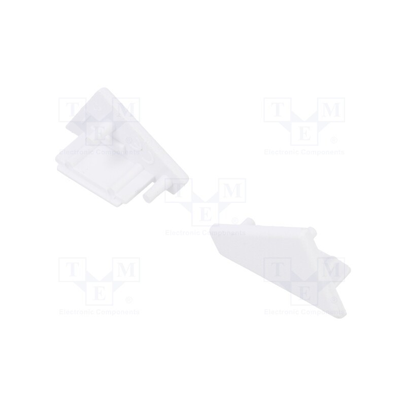 10 set : 83150001 -AS - Cap for LED profiles, white, 2pcs, ABS, CORNER10