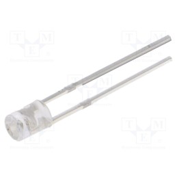 10 pcs : OSO5PA3FE1F - LED, 3mm, orange, 180÷220mcd, 140°, Front: recessed, 1.9÷2.4V