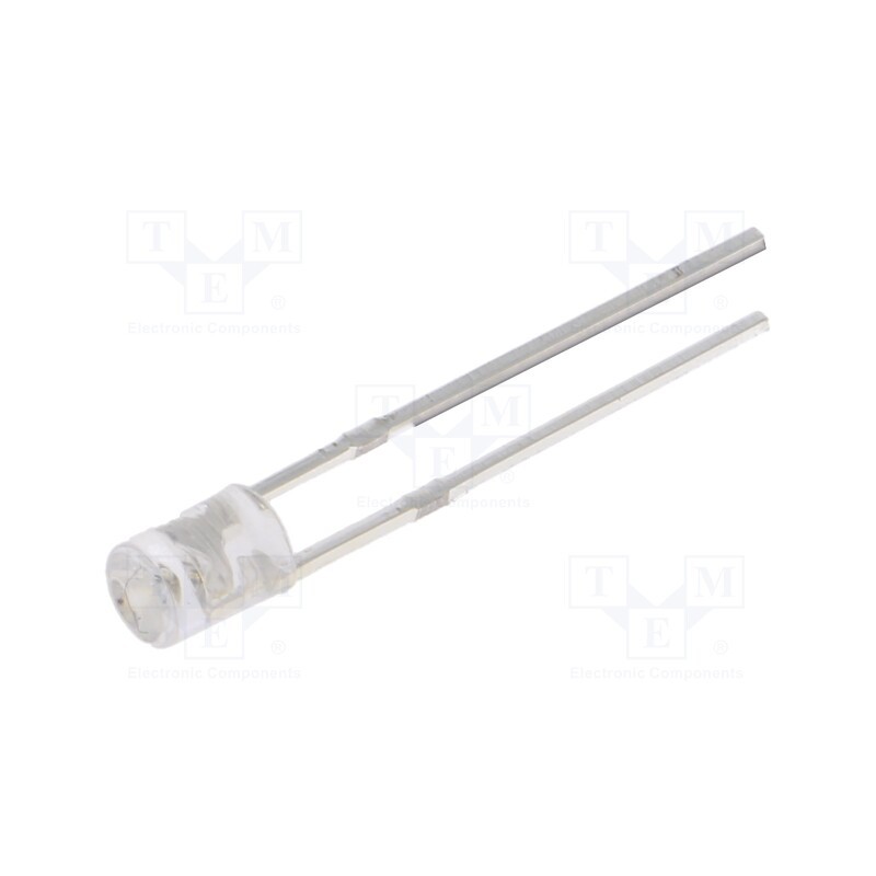 10 pcs : OSO5PA3FE1F - LED, 3mm, orange, 180÷220mcd, 140°, Front: recessed, 1.9÷2.4V