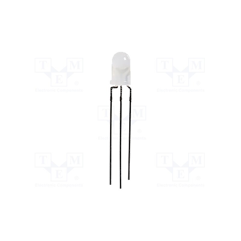 10 pcs : 5BC-3-CA-F - LED, 5mm, red/green, 40°, Front: convex, 2÷2.8/2.1÷2.8V