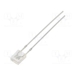 10 pcs : OSG5DA7YA1B - LED, rectangular, 2x4x5mm, green, 1560÷2180mcd, 100°, Front: flat