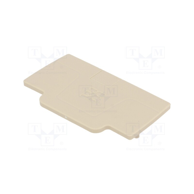 10 pcs : 1514400000 AEP 2C 2.5 - End plate, beige, Width: 2.1mm, wemid, -50÷130°C, UL94V-0, A2C2.5