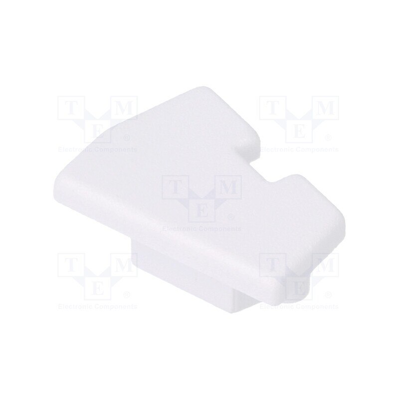 10 set : A9950001 -AS - Cap for LED profiles, white, 2pcs, ABS, GEN2,with hole, EDGE10