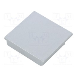 10 set : V4950040 -AS - Cap for LED profiles, silver, 2pcs, ABS, Kind of shutter: B