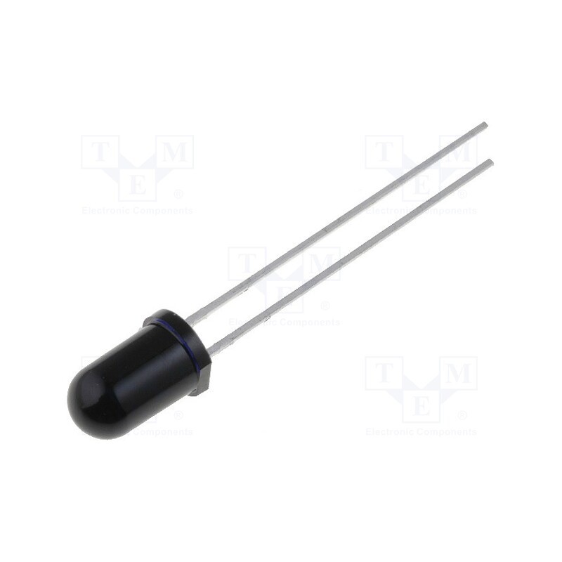 10 pcs : SFH 203 FA - PIN IR photodiode, 5mm, THT, 900nm, 750÷1100nm, 20°, 1nA, 150mW