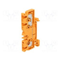 10 pcs : 1521830000 A3C 2.5 OR - Splice terminal: rail, 2.5mm2, ways: 1, terminals: 3, orange, wemid