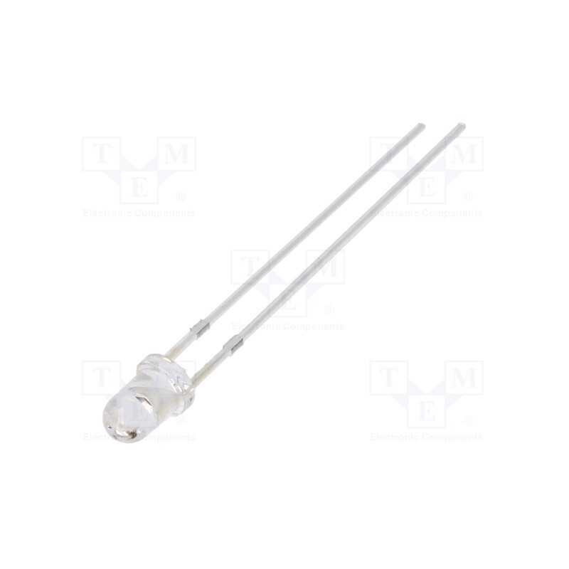 10 pcs : OSY5PA3131A-VVLED - LED, 3mm, yellow, 2180mcd, 30°, Front: convex, 3÷13V, No.of term: 2