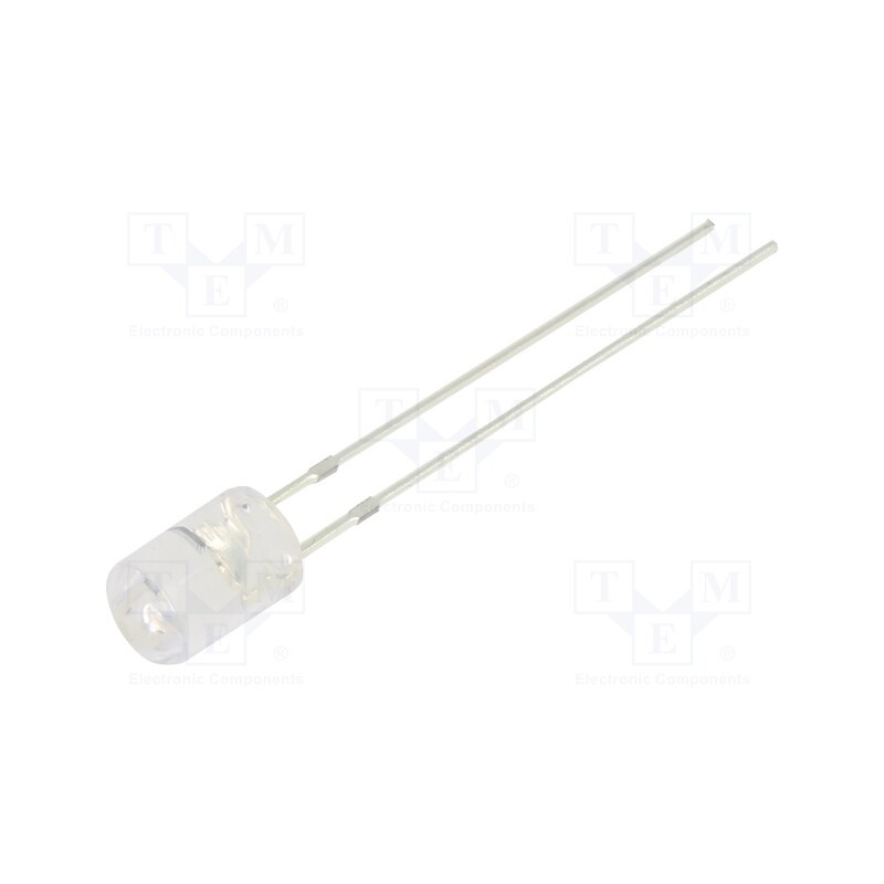 10 pcs : OSG5DA5GA1B-CRLED14 - CRLED, 5mm, green, 1560mcd, 100°, Front: flat, 5.5÷20V, No.of term: 2