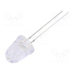 10 pcs : OSR5PAA201A-CRLED14 - CRLED, 10mm, red, 14400mcd, 8°, Front: convex, 20V, No.of term: 2