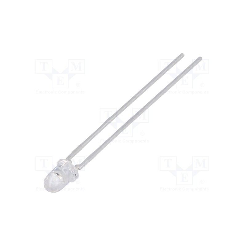 10 pcs : SFH 4350 - IR transmitter, 3mm, 860nm, transparent, 200mW, 13°, THT, 100mA