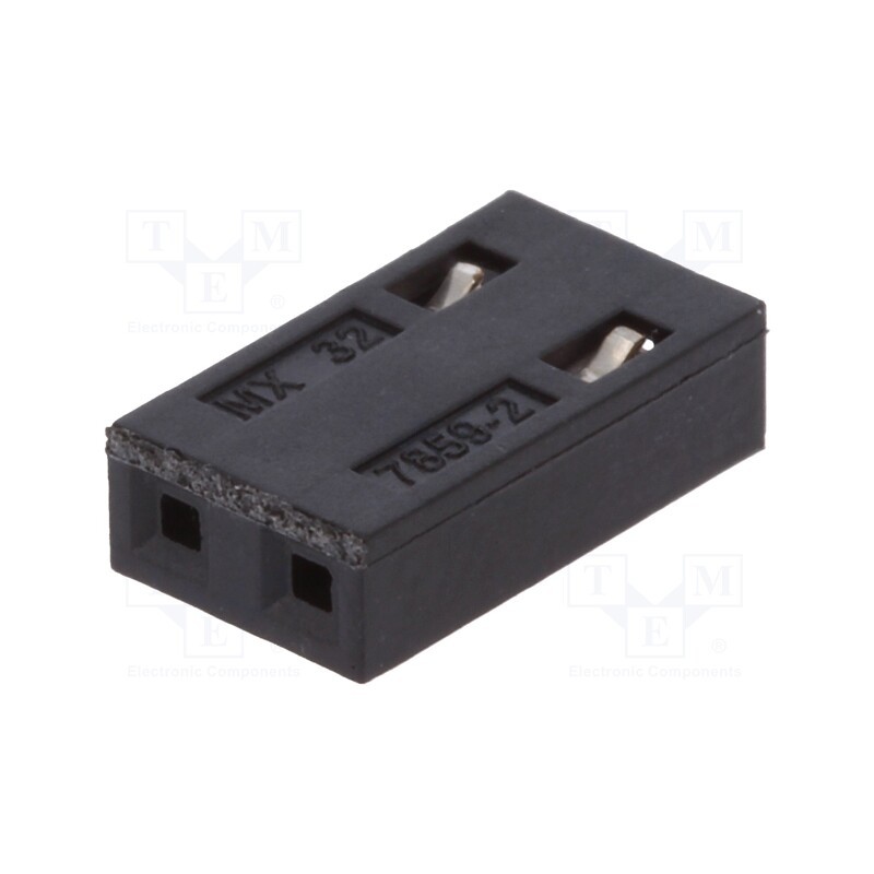 10 pcs : 15291025 - Plug, wire-board, female, C-Grid, 2.54mm, PIN: 2, with contacts