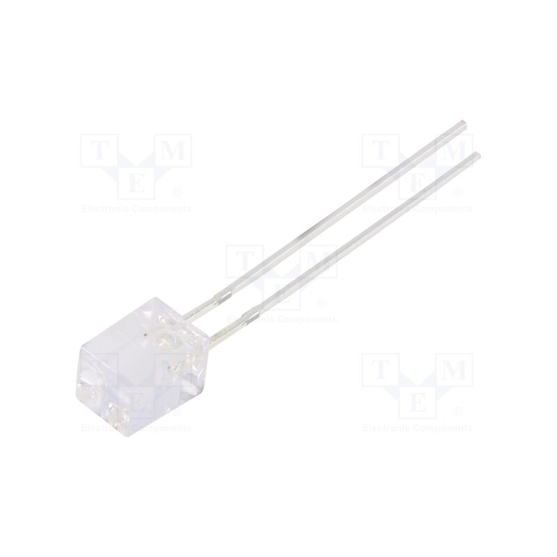 10 pcs : OSB5SA7NE1B-12V - LED, rectangular, 5x5x7mm, blue, 220÷330mcd, 140°, Front: flat, 10mA