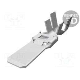 10 pcs : 1544333-1 - Contact, male, tinned, 7÷10mm2, crimped, for cable, brass