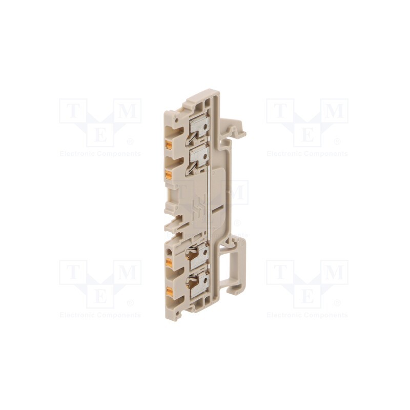 10 pcs : 1552690000 A4C 1.5 - Splice terminal: rail, 1.5mm2, ways: 1, terminals: 4, beige, wemid