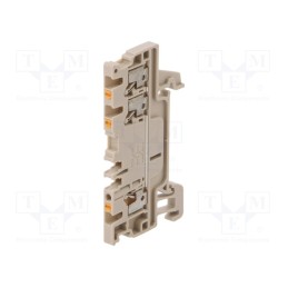 10 pcs : 1552740000 A3C 1.5 - Splice terminal: rail, 1.5mm2, ways: 1, terminals: 3, beige, wemid