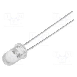 10 pcs : OSTF5131A - LED, 5mm, RGB, blinking,tricolour, 30°, 3.8÷5V, 20mA, Front: convex
