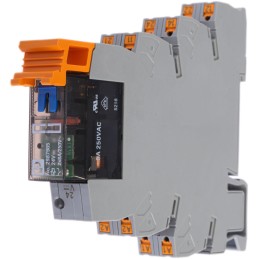 1 pcs - Phoenix Contact PLC-RPT- 24DC/21-21AU/MS Series Interface Relay, DIN Rail Mount, 24V dc Coil, DPDT, 2-Pole